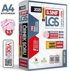 Karakutu Yayın 2025 8. Sınıf LGS Mart Ayı MEB Örnek Soru Tıpkı Basım 5li Sarmal Deneme Paketi Video-PDF Çözümlü - Karakutu Yayın