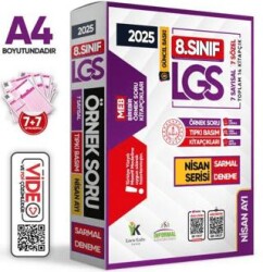 Karakutu Yayın 2025 8. Sınıf LGS Nisan Ayı MEB Örnek Soru Tıpkı Basım 7li Sarmal Deneme Paketi Video-PDF Çözümlü - Karakutu Yayın