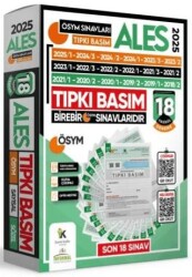 Karakutu Yayın 2025 ALES ÖSYM Tıpkı Basım Çıkmış Soru 18li Deneme Paketi Video ve Dijital Çözümlü Türkiye Geneli - Karakutu Yayın