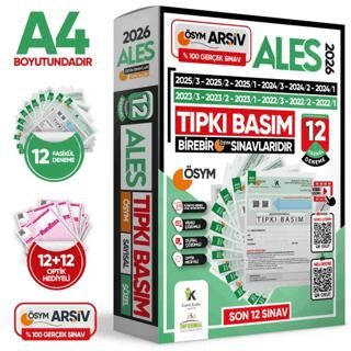 2026 ALES ÖSYM Tıpkı Basım Çıkmış Soru 12li Deneme Paketi Video ve Dijital Çözümlü Türkiye Geneli - 1