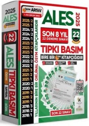 2025 ALES ÖSYM Tıpkı Basım En Ekonomik Çıkmış Soru 22li Deneme Paketi Video-PDF Çözüm Türkiye Geneli - Karakutu Yayın