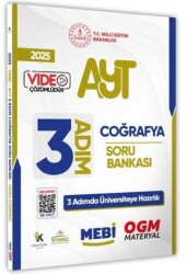 Karakutu Yayın 2025 AYT MEBİ-OGM 3 ADIM Coğrafya Soru Bankası Video Çözümlü - Karakutu Yayın