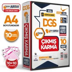 2026 DGS ÖSYM Çıkmış Soru Karma Kara Kutu Türkiye Geneli D.Çözümlü 10lu SAYISAL-SÖZEL Deneme PAKETİ - Karakutu Yayın