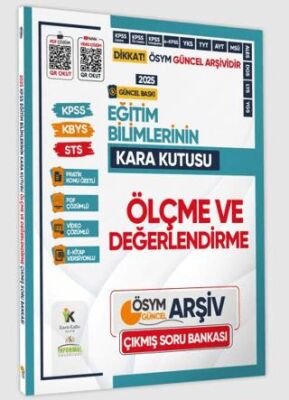 Karakutu Yayın 2025 Eğitim Bilimlerinin Kara Kutusu ÖLÇME ve DEĞERLENDİRME Konu Özetli D.Çözümlü Soru Bankası - 1