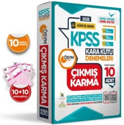 Karakutu Yayın 2025 KPSS Genel Kültür Genel Yetenek ÖSYM Çıkmış Karma Karakutu 10lu Deneme Dijital Çözümlü - Karakutu Yayın