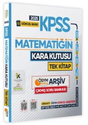 Karakutu Yayın 2025 KPSS Kara Kutu Matematik TEK KİTAP ÖSYM Arşiv Çıkmış Soru Bankası Konu Özetli Video-PDF Çözümlü - Karakutu Yayın
