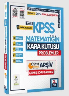 Karakutu Yayın 2025 KPSS Matematiğin Kara Kutusu 2. Cilt PROBLEM K.Ö. Dijital Çözümlü ÖSYM Çıkmış Soru Bankası - 1