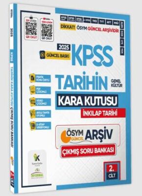 Karakutu Yayın 2025 KPSS Tarihin Kara Kutusu 2.Cilt PDF ve Video Çözümlü Konu Özetli ÖSYM Çıkmış Soru Havuzu Bankası - 1