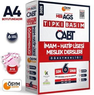 2025 MEB - AGS ÖABT İmam Hatip Meslek Dersleri Öğretmenliği ÖSYM Tıpkı Basım 6lı Deneme Paketi Çözümlü - 1