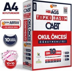2026 MEB-AGS ÖABT Okul Öncesi Öğretmenliği ÖSYM Tıpkı Basım 10lu Deneme Paketi Türkiye Geneli - Karakutu Yayın
