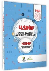 2025 MEB İlkokul 4. Sınıf Okuma Becerileri Metinler ve Soruları Çözüm Kitapçık İlaveli - Karakutu Yayın