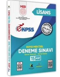 Karakutu Yayın 2025 MEB ÖZEL EKPSS Lisans 15li Deneme Fasikül Paketi - Karakutu Yayın