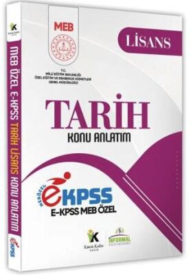 Karakutu Yayın 2025 MEB Özel EKPSS Lisans Tarih Konu Anlatımı Kitabı - 1