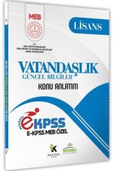 Karakutu Yayın 2025 MEB Özel EKPSS Lisans Vatandaşlık - Anayasa Konu Anlatımı Kitabı - Karakutu Yayın