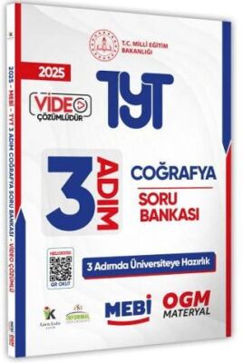 Karakutu Yayın 2025 TYT MEBİ-OGM 3 ADIM Coğrafya Soru Bankası Video Çözümlü - 1