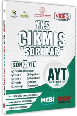Karakutu Yayın 2025 YKS-AYT SÖZEL MEBİ Yeni Nesil Çıkmış Soru Bankası Konu Konu Son 7 Yıl Video-PDF Çözümlü - 1