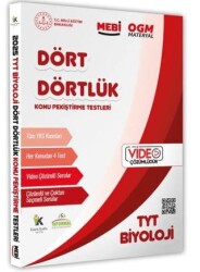 Karakutu Yayın 2025 YKS-TYT MEBİ-OGM Dört Dörtlük Biyoloji Pekiştirme Testleri Soru Bankası Video Çözümlü - Karakutu Yayın