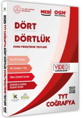Karakutu Yayın 2025 YKS-TYT MEBİ-OGM Dört Dörtlük Coğrafya Pekiştirme Testi Soru Bankası Video Çözümlü - 1