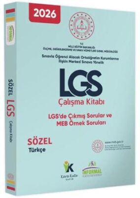 2026 8. Sınıf LGS MEB Örnek Soruları Türkçe Sözel Çalışma Kitabı - 1