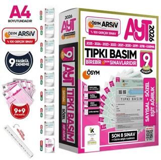 2026 AYT Sayısal-Sözel-Eşit Ağırlık ÖSYM Çıkmış Soru Tıpkı Basım 9`lu Deneme Paketi - 1