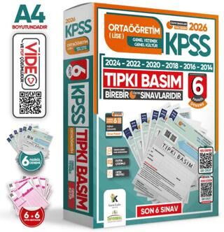 2026 KPSS Ortaöğretim-Lise ÖSYM Çıkmış Soru Tıpkı Basım 6lı Deneme Paketi TG Dijital Çözümlü - 1
