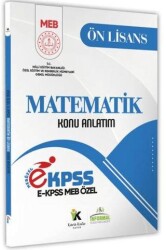 2026 MEB Özel EKPSS Ön Lisans - Ortaöğretim Matematik Konu Anlatım Kitabı - Karakutu Yayın