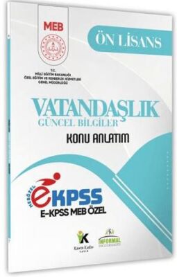 2026 MEB Özel EKPSS Ön Lisans - Ortaöğretim Vatandaşlık - Güncel Bilgiler Kitabı - 1