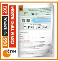 Karakutu Yayın DGS ÖSYM Tıpkı Basım Çıkmış Soru Deneme Kitapçığı Yeni Baskı Türkiye Geneli Dijital Çözümlü - Karakutu Yayın