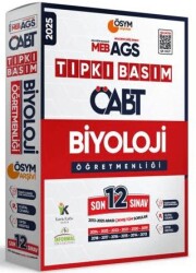 2025 MEB-AGS ÖABT Biyoloji Öğretmenliği ÖSYM Tıpkı Basım 12lİ Deneme Paketi Dijital Çözümlü - Karakutu Yayın