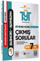 Karakutu Yayın 2025 TYT Matematik - Geometri Son 7 Yıl Çıkmış Sorular - Karakutu Yayın