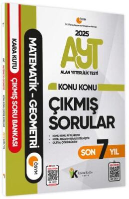 Karakutu Yayınları 2025 YKS-AYT Matematik-Geometri Son 7 Yıl Çıkmış Sorular - 1