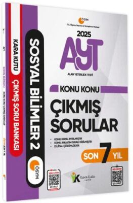 Karakutu Yayınları 2025 YKS-AYT Sosyal Bilimler 2 Son 7 Yıl Çıkmış Sorular - 1