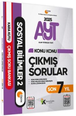 Karakutu Yayın 2025 YKS-AYT Sosyal Bilimler 2 Son 7 Yıl Çıkmış Sorular - 1