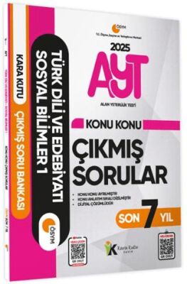 Karakutu Yayın 2025 YKS-AYT Türk Dili ve Edebiyatı-Sosyal Bilimler Son 7 Yıl Çıkmış Sorular - 1