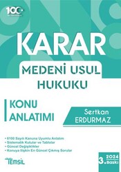 Temsil Kitap Karar Medeni Usul Hukuku Konu Anlatımı - Temsil Kitap