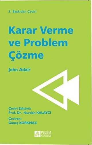 Karar Verme ve Problem Çözme - Pegem Akademi Yayıncılık