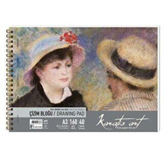 Karatis Art 160Gr A3 40 Yaprak Spiralli Çizim Blok - 1
