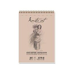 Karatis Art 90Gr A3 40 Yaprak Spiralli Eskiz Blok - Keskin Color