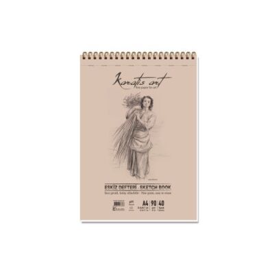 Karatis Art 90Gr A4 40 Yp Spiralli Eskiz Blok - 1