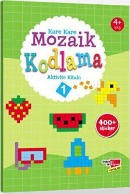 Kare Kare Mozaik Kodlama Aktivite Kitabı 1 kapağı