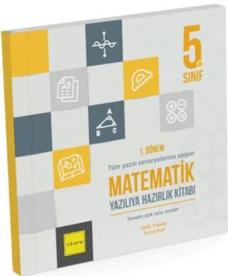 Kare Yayınları 5. Sınıf 1. Dönem Matematik Yazılıya Hazırlık Kitabı - 1
