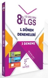 8.Sınıf LGS 1.Dönem Denemeleri 3 Deneme - Karekök Yayıncılık