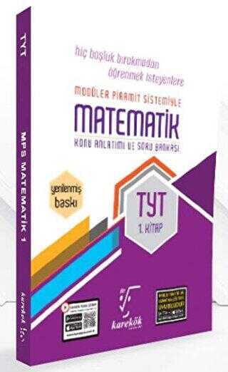 Karekök Yayıncılık Karekök Yayınları TYT Matematik MPS Konu Anlatımı Soru Bankası 1. Kitap