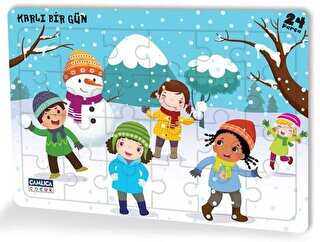 Karlı Bir Gün - Eğlenceli Puzzle 4 - Çamlıca Çocuk Yayınları