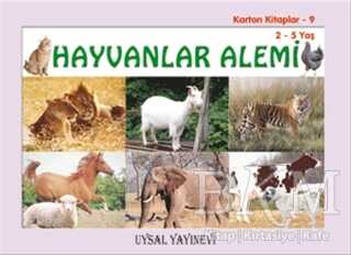 Karton Kitaplar 9 - Hayvanlar Alemi - Uysal Yayınevi