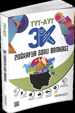Katyon Yayınları TYT - AYT 3K Coğrafya Soru Bankası