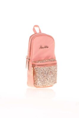 Kaukko Bright Junior Bag Kalem Çantası Taşlı-Somon K2467 - 1