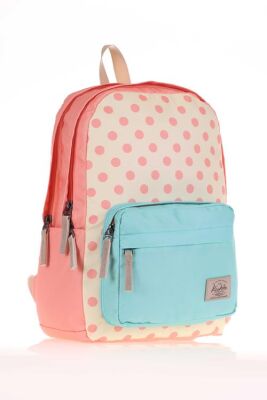 Kaukko Colorful 3 Colors Sırt Çantası Dots K1483 - 3
