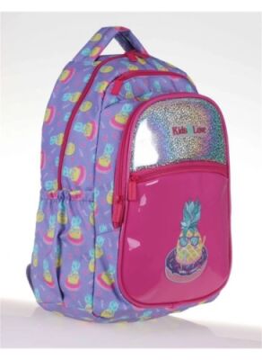 Kaukko Kids&Love Ananas Sırt Çantası Rugan Hologram - 2