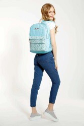 Kaukko Magic Dreams Sırt Çantası Taşlı Pullu-Turkuaz K1547 - 2